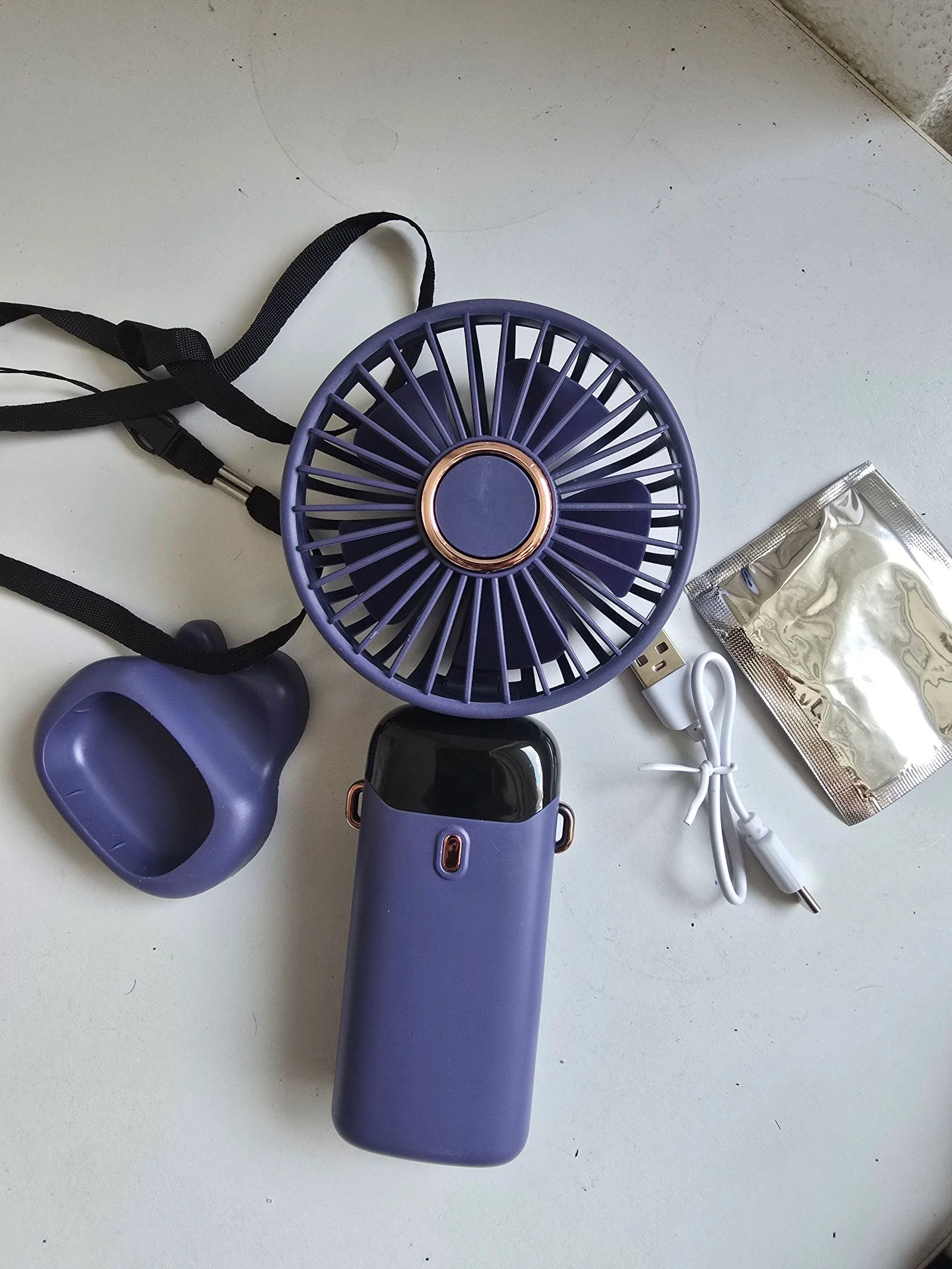 Ventilador Mínimo Portátil Recarregável com Carregamento USB – photo 3